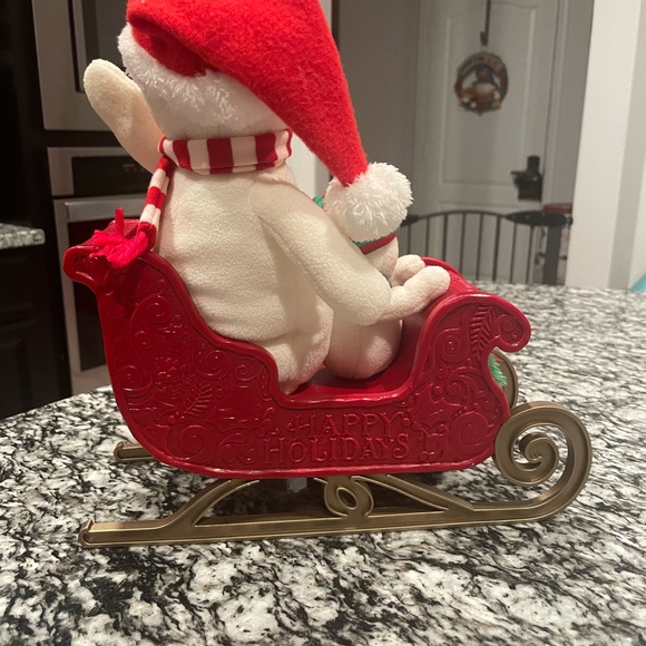 Hallmark Twinkling Sleigh Ride Snowman Techno Plush, snowman, collectible - Picture 6 of 8